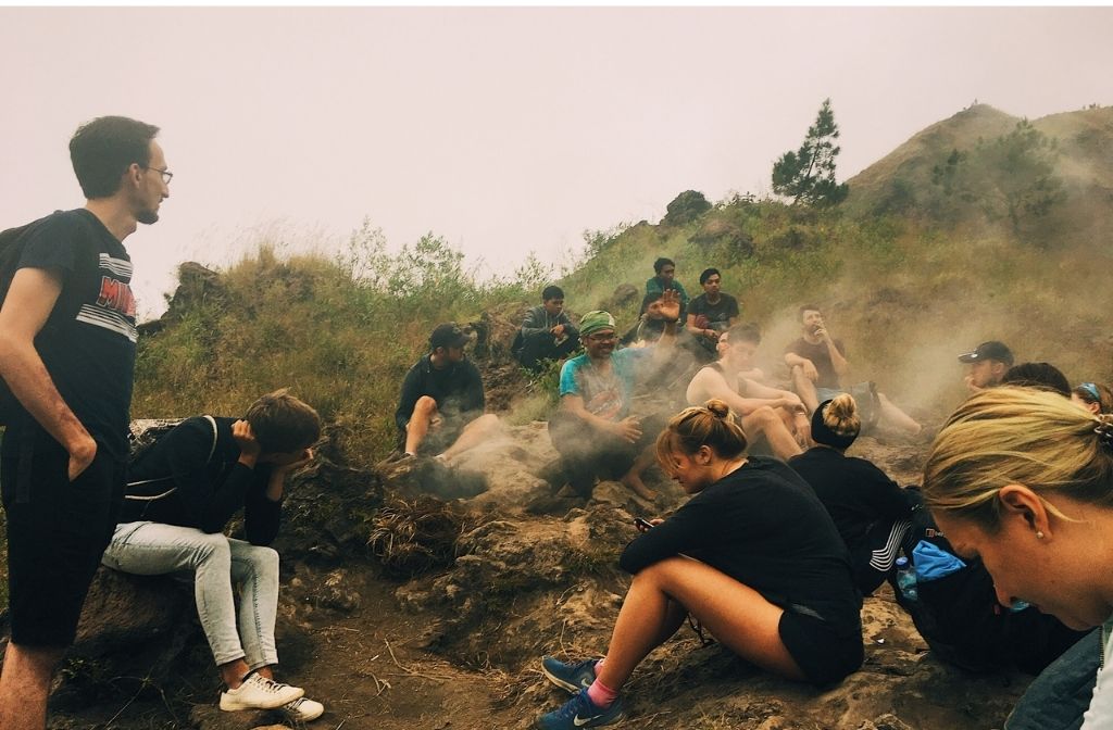 Sưởi ấm dung nham - Batur - Bali 