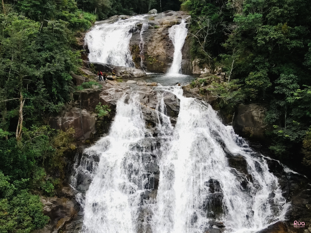 Thác Liêng Buk Săk (Liêng Buk Sak) - Thác Bìm Bịp - Điểm cuối hành trình trekking Chư Yang Lắk - Đák Lắk (trekking Tay Nguyen) của Rùa Discovery